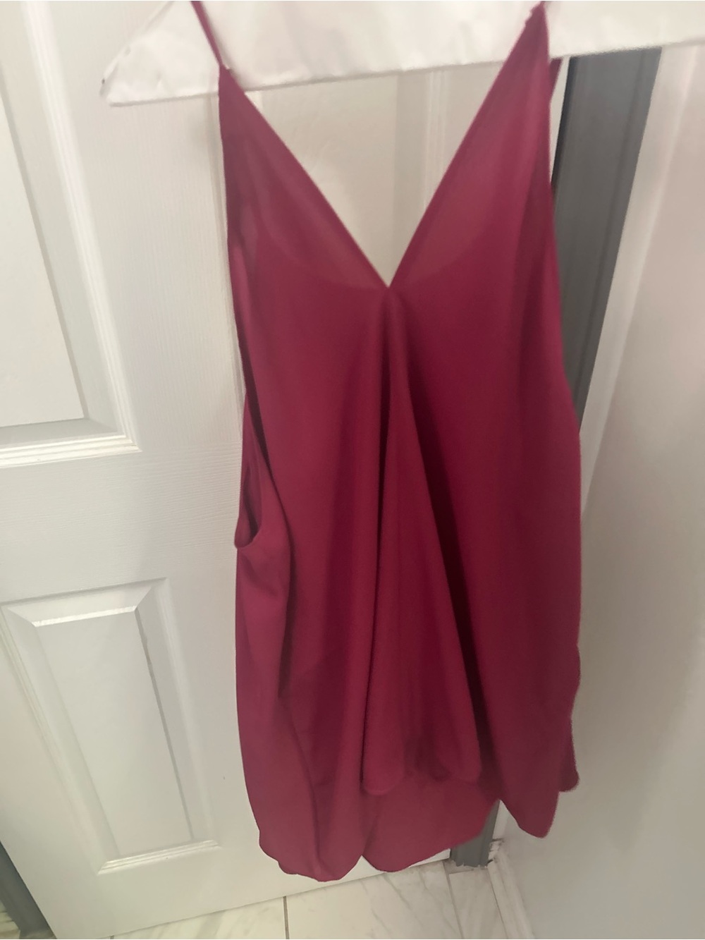 NWOT LOFT Plum-Colored Satin Cami - Picture 3 of 13